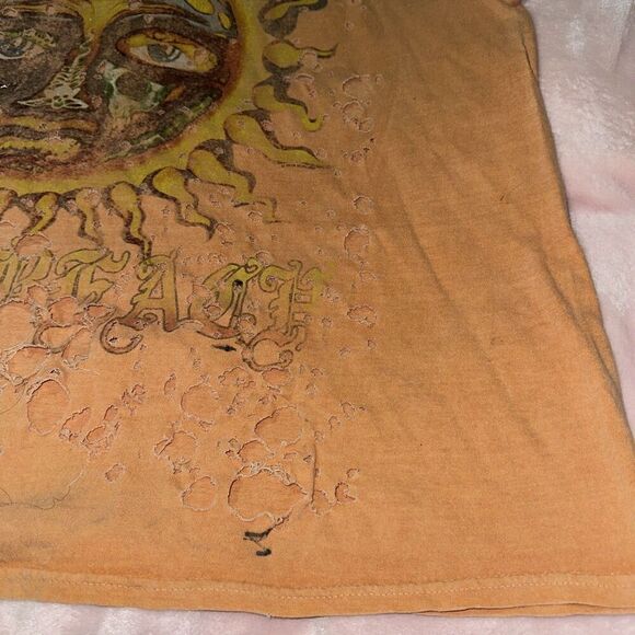 Urban Outfitters Women's S/M Sublime Distressed With Holes Oversized Tee T-Shirt - Picture 4 of 6